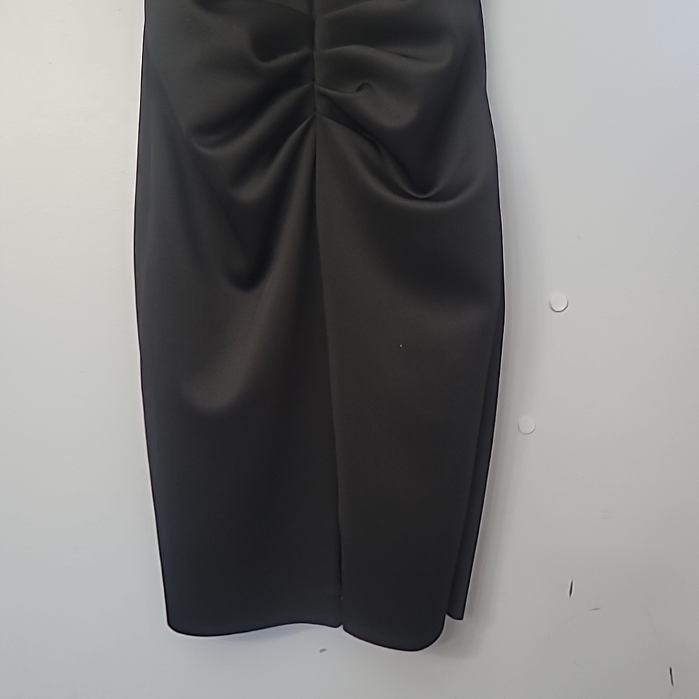 Xscape Evenings"Jessie" Short Scuba Off the Shoulder Ruffle Dress - Picture 7 of 11